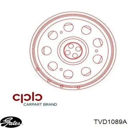 Шкив коленвала TVD1089A Gates