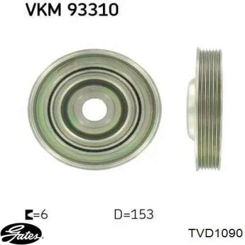 Шкив коленвала (демпфер) Fast FT45601 цена, от 40.13 USD