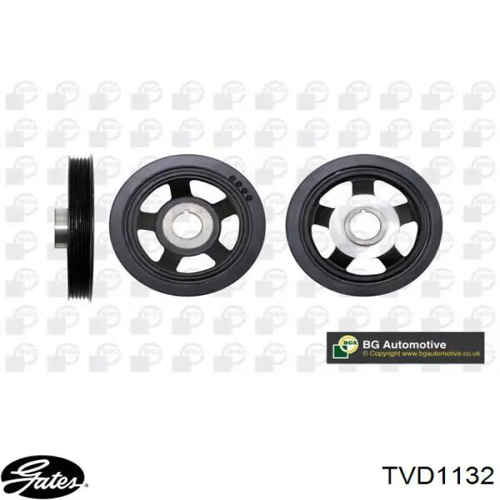Шкив коленвала TVD1132A Gates