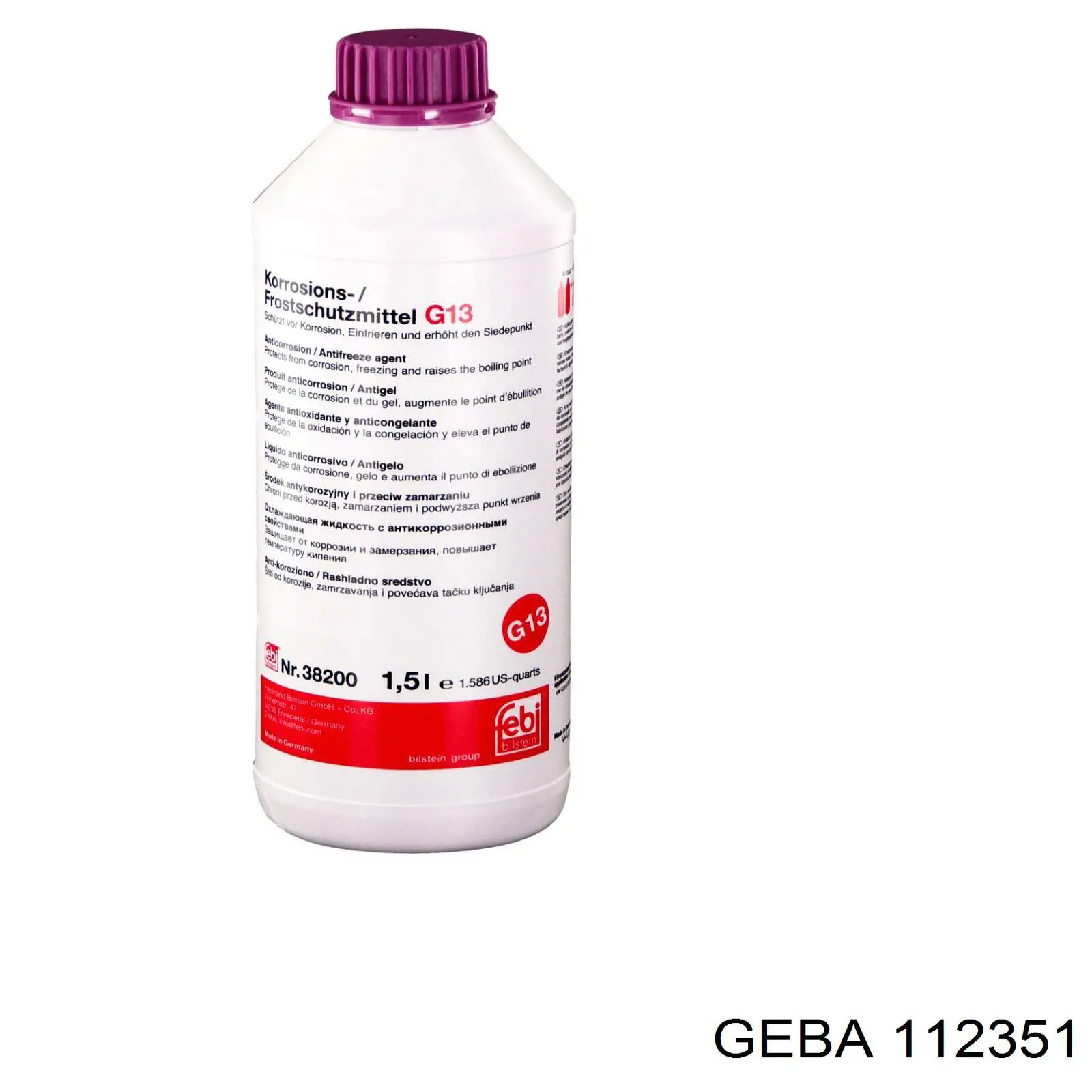 Помпа водяная, (насос) охлаждения, в сборе с корпусом Geba 112351 цена, от 114.02 USD