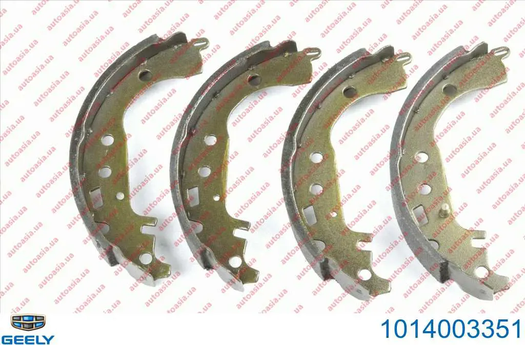Купить 1014003351 Geely Задние барабанные тормозные колодки