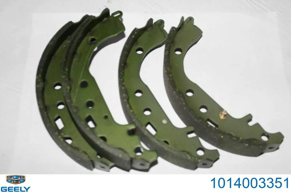1014003351 Geely Барабанные тормозные колодки