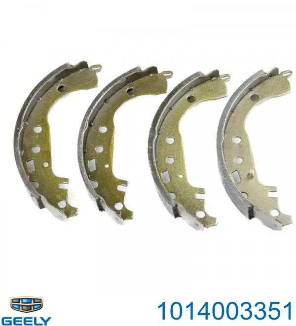 Купить 1014003351 Geely Задние барабанные тормозные колодки