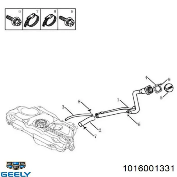  Geely 1016001331 цена, от 3.52 USD