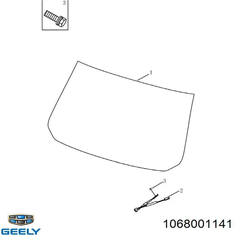  Стекло заднее Geely Emgrand 