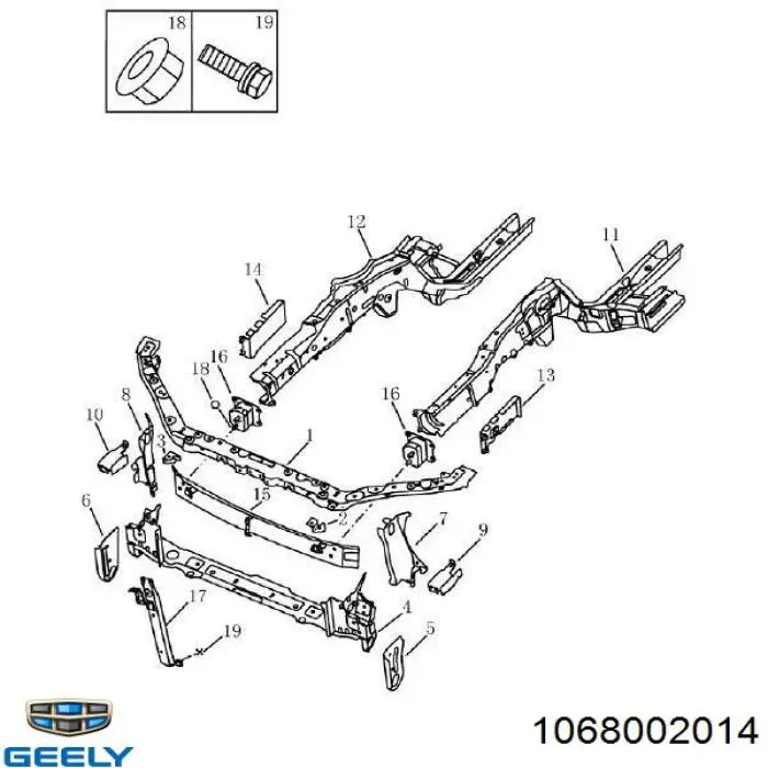 Сабля капота Geely 1068002014 цена, от 13.40 USD