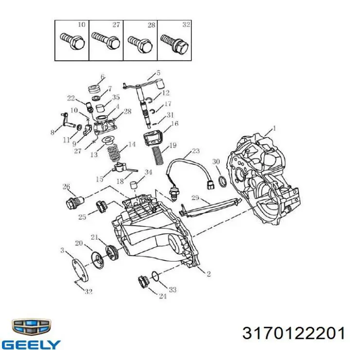  3170122201 Geely