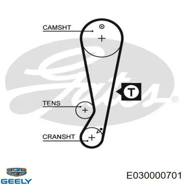 Correa distribucion E030000701 Geely