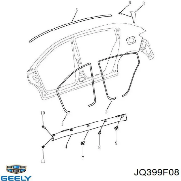  JQ399F08 Geely