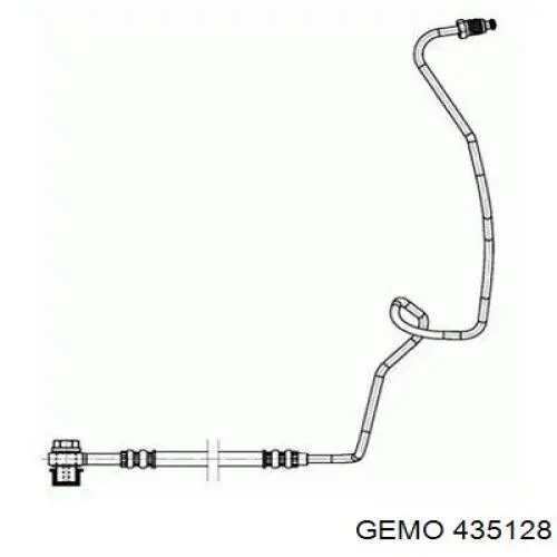 Задний трос ручника 435128 Gemo