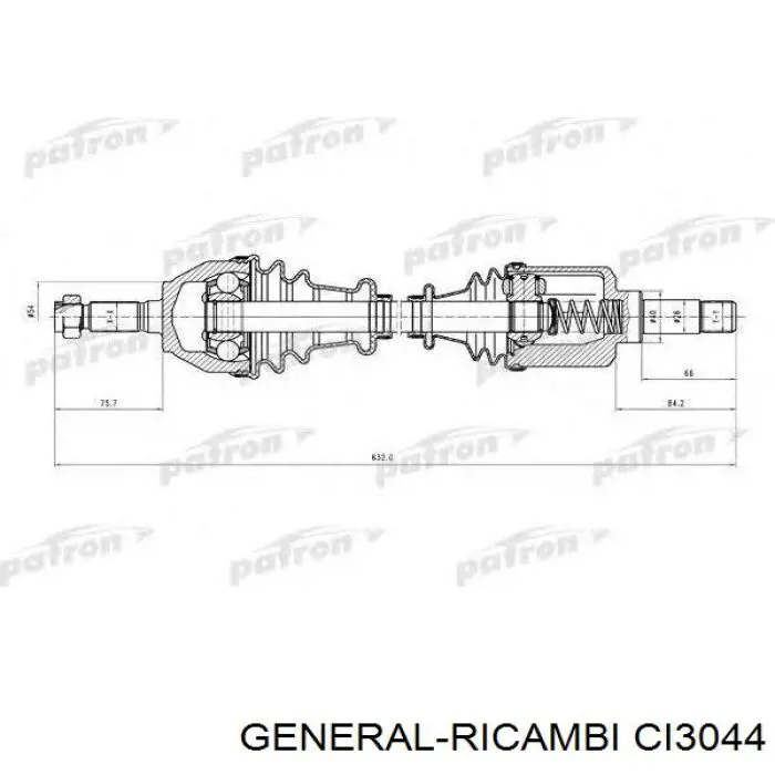 Купить CI3044 General Ricambi Привод в сборе левый