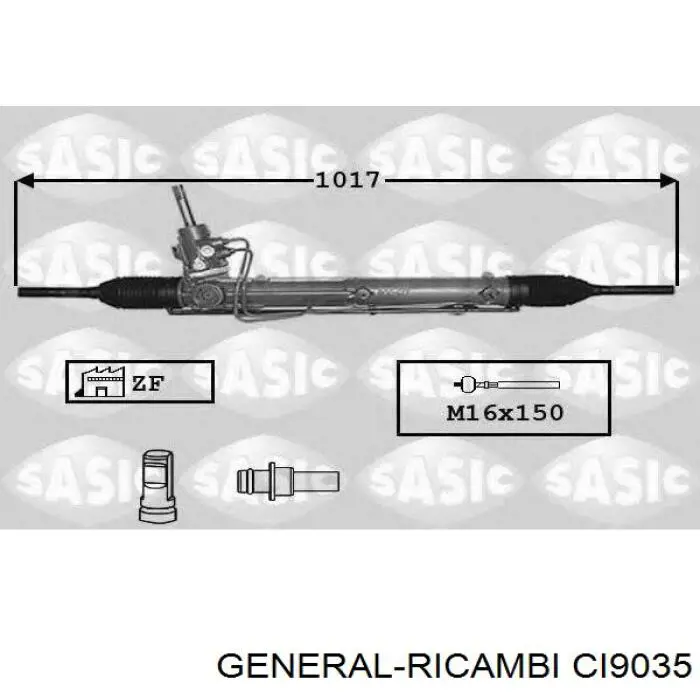 CI9035 General Ricambi рулевая рейка