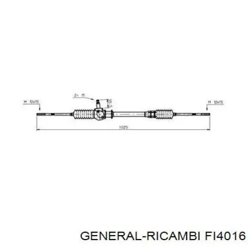 Рулевая рейка FI4016 General Ricambi