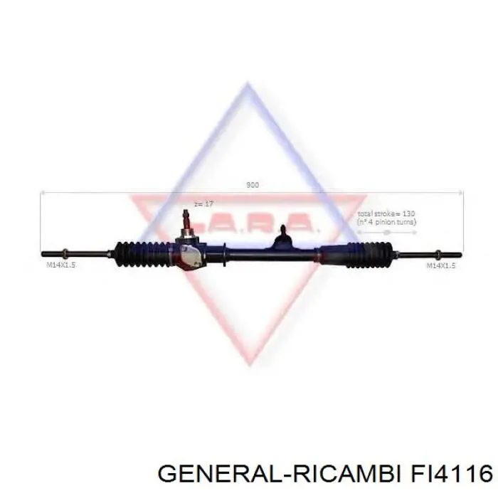 FI4116 General Ricambi рулевая рейка