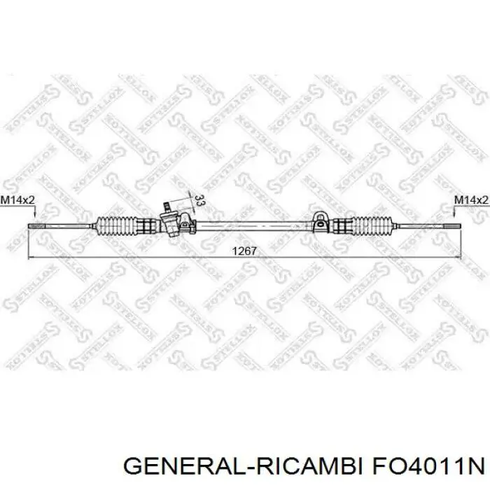 FO4011N General Ricambi рулевая рейка