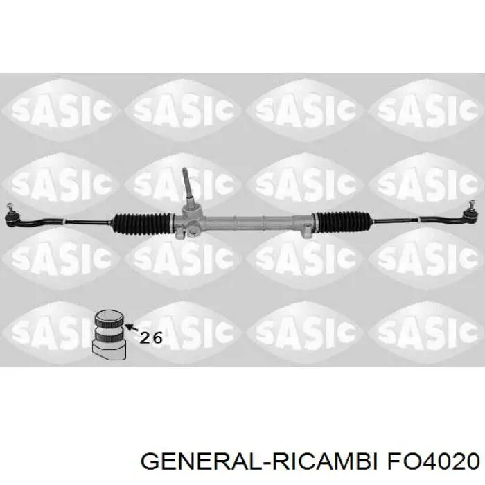 Реечный рулевой механизм General Ricambi FO4020 цена, от 61.30 USD