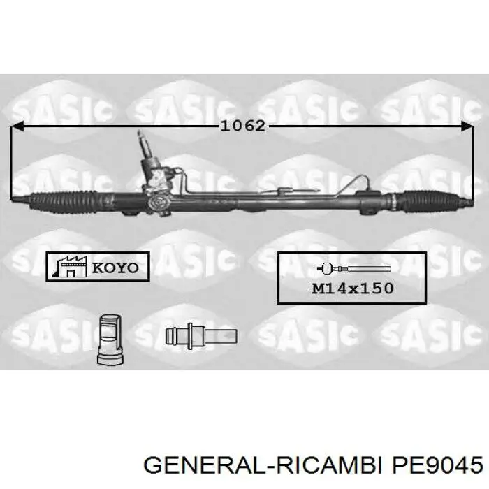 Купить PE9225R AGR Рулевая рейка