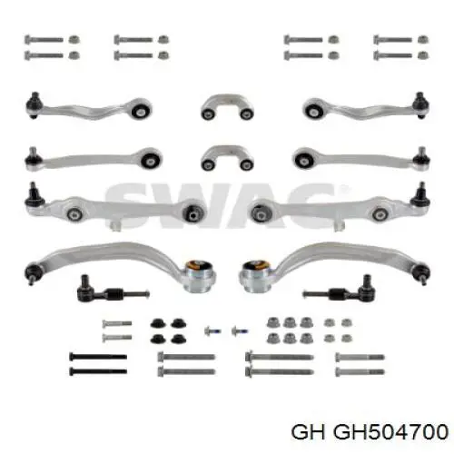 Комплект рычагов передней подвески GH GH504700
