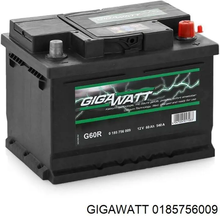 Аккумулятор Gigawatt 60 А/ч 12 В B13 0185756009