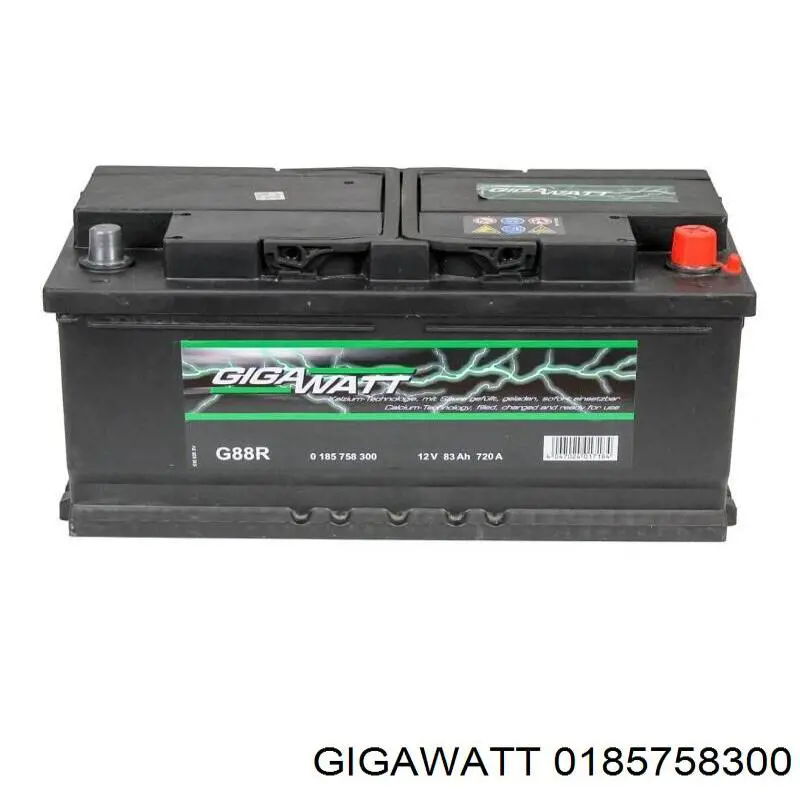 0185758300 Gigawatt bateria recarregável (pilha)