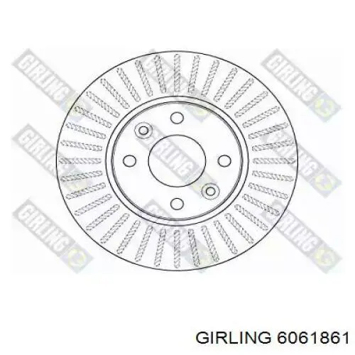 6061861 Girling диск тормозной передний