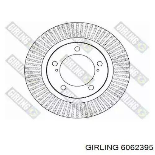 6062395 Girling диск тормозной передний