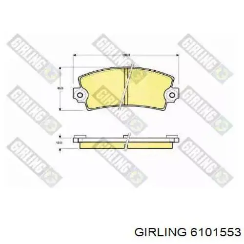 Купить GDB155 TRW Колодки тормозные задние, дисковые