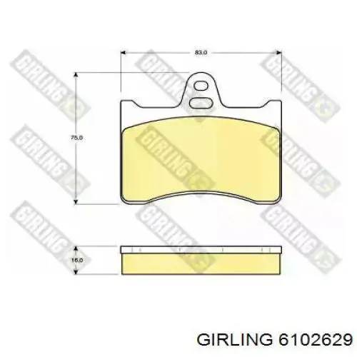 Колодки дисковые  Samko 5SP391 цена, от 5.63 USD