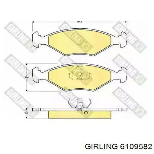 71738153 Fiat/Alfa/Lancia Колодки передние