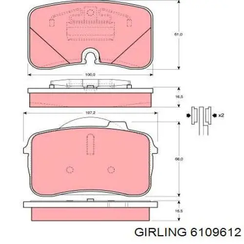 Тормозные колодки VAG 441615116E
