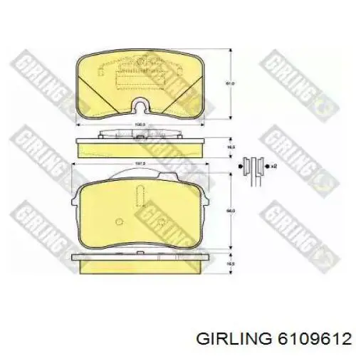 Передние тормозные колодки P228300 Woking