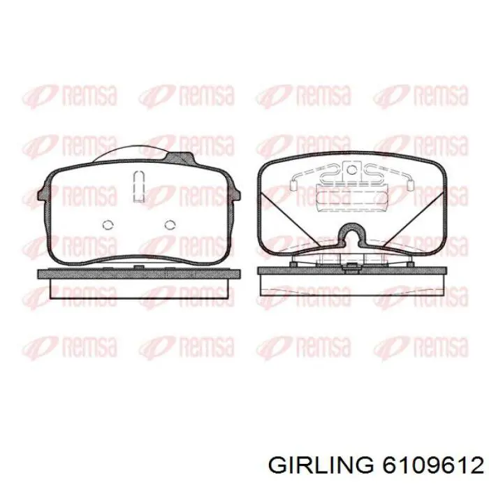 Тормозные колодки Woking P228300