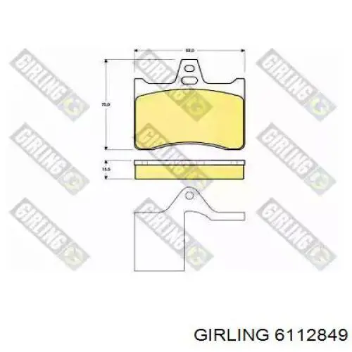 Купить 5SP391 Samko Колодки тормозные задние, дисковые