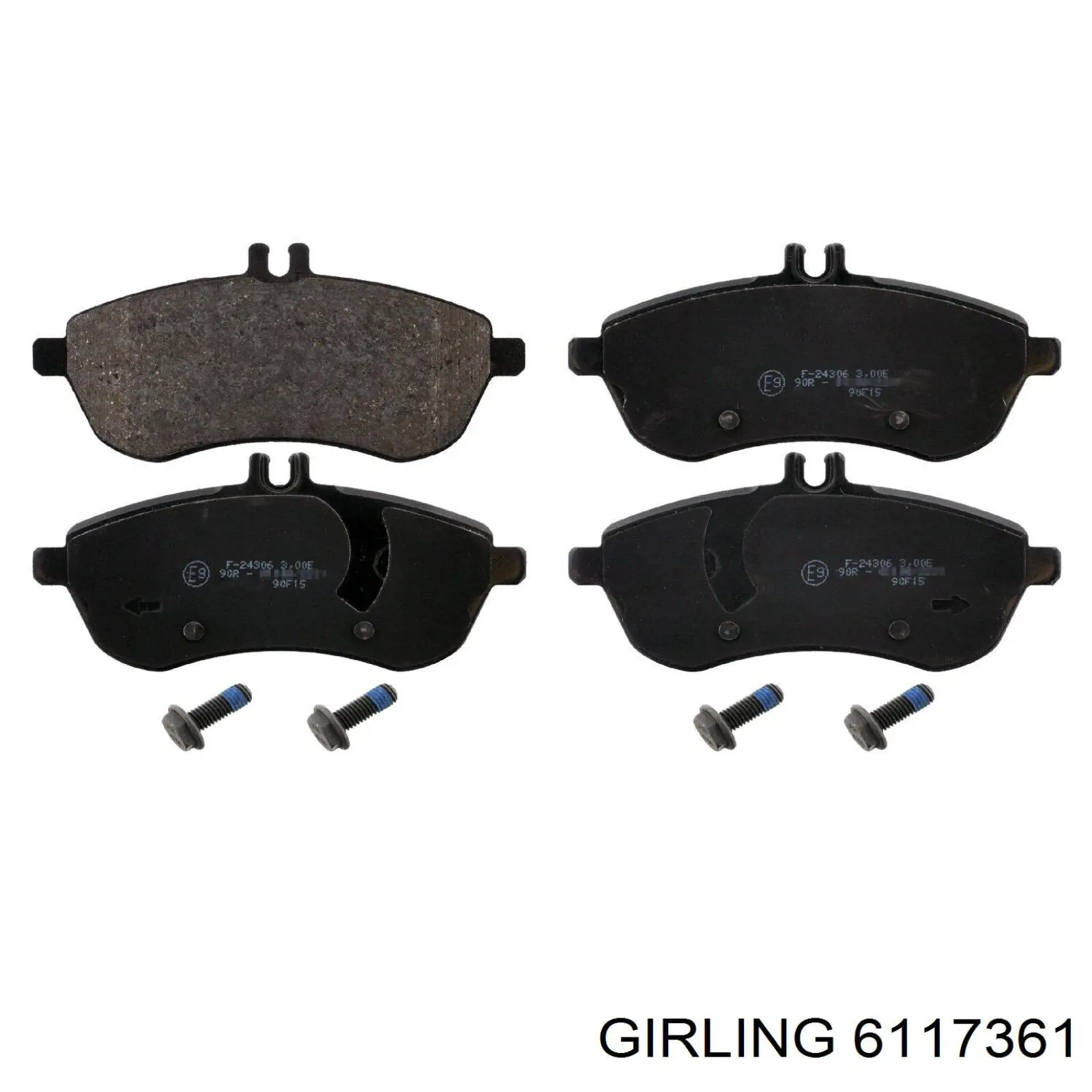 6117361 Girling колодки тормозные передние дисковые