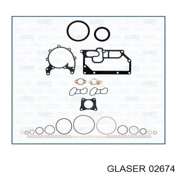 Прокладка головки блока цилиндров (ГБЦ) GLASER 02674