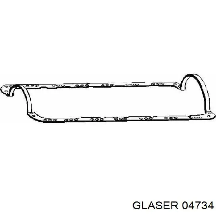 Прокладка поддона картера 04734 Glaser