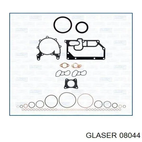 08044 Glaser прокладка головки блока цилиндров (гбц левая)