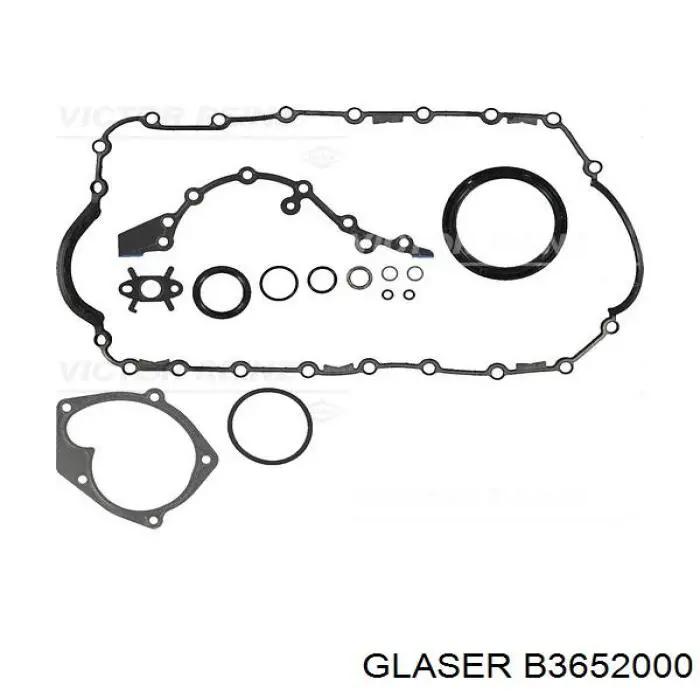 B36520-00 Glaser kit inferior de vedantes de motor