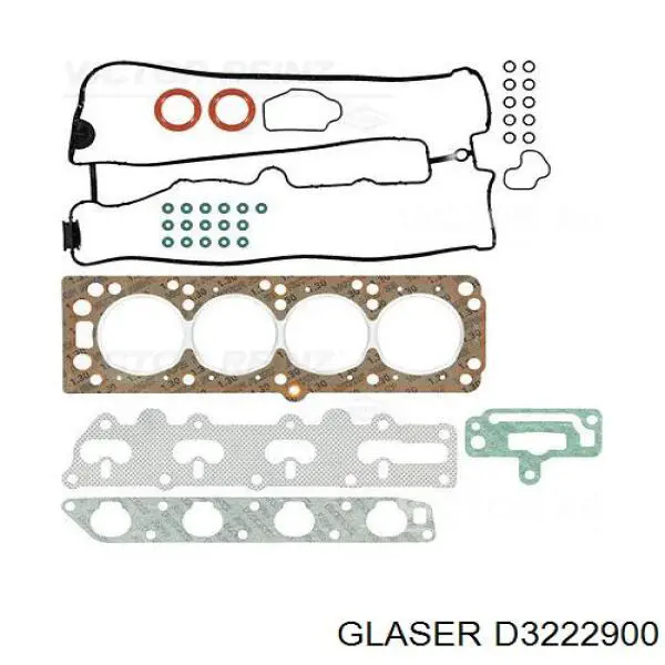 D3222900 Glaser комплект прокладок двигателя верхний