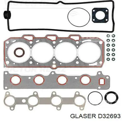 d32693 Glaser комплект прокладок двигателя верхний