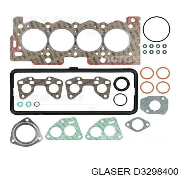 D3298400 Glaser комплект прокладок двигателя верхний