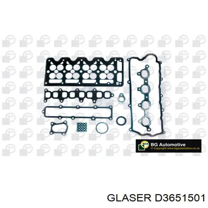 D3651501 Glaser комплект прокладок двигателя верхний