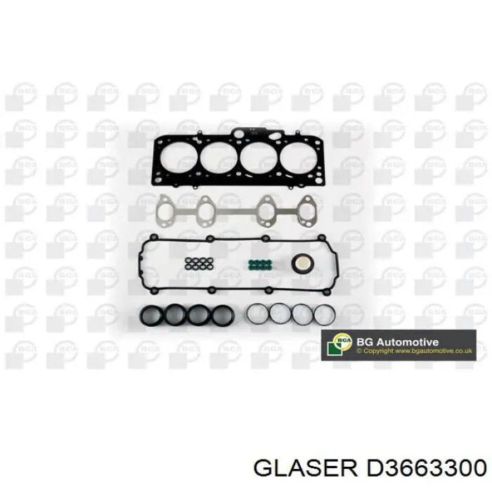 D3663300 Glaser комплект прокладок двигателя верхний
