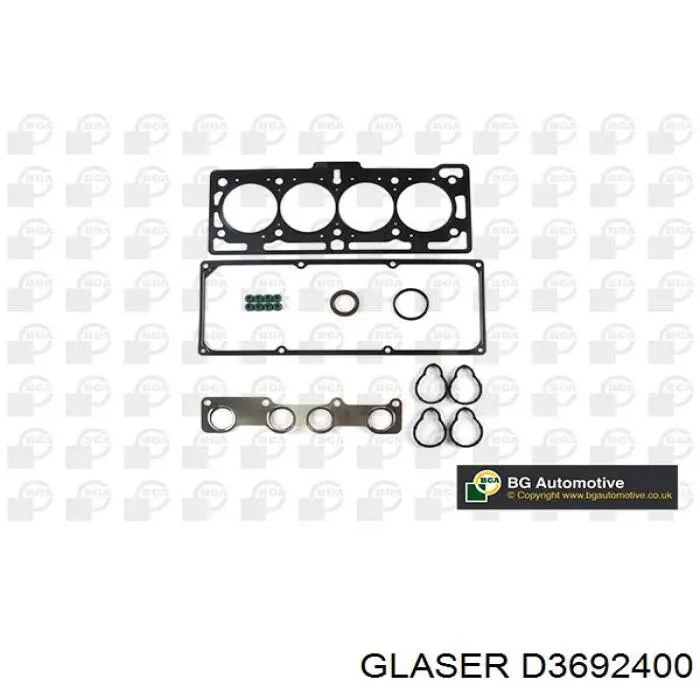 D3692400 Glaser комплект прокладок двигателя верхний