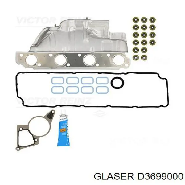 Верхний комплект прокладок двигателя Glaser D3699000 цена, от 90.99 USD