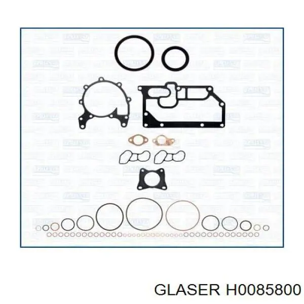 Прокладка головки блока цилиндров (ГБЦ) правая Glaser H0085800