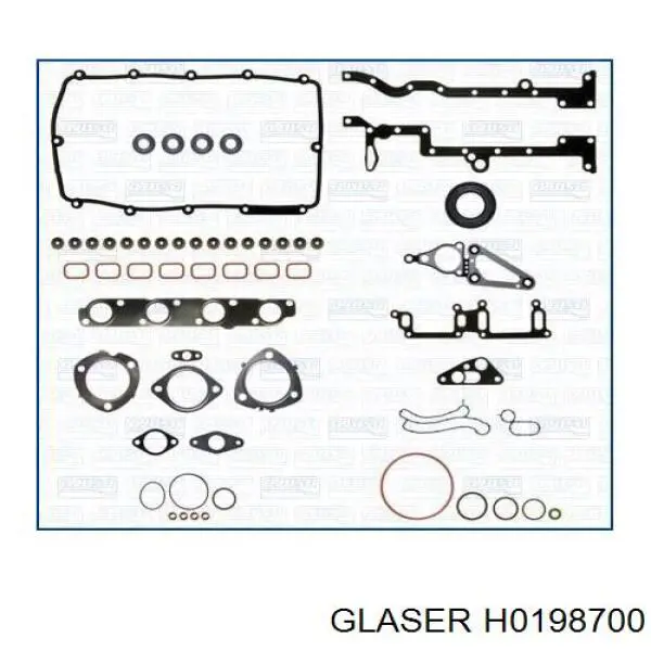 H0198700 Glaser прокладка головки блока цилиндров (гбц правая)