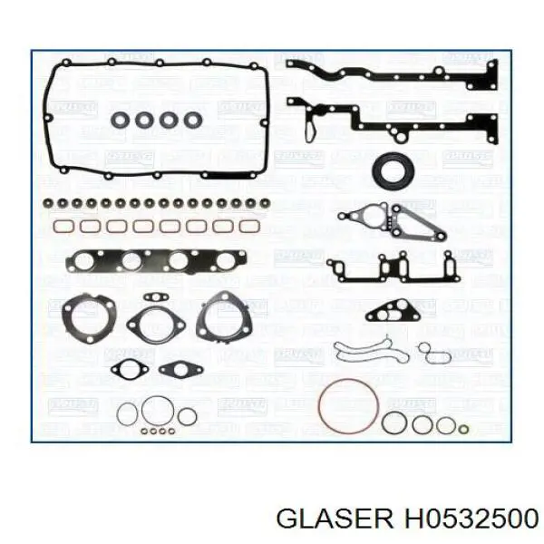 H0532500 Glaser прокладка головки блока цилиндров (гбц левая)