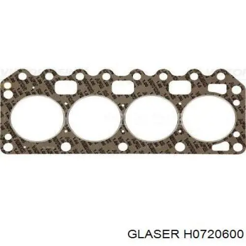 Прокладка головки блока цилиндров (ГБЦ) GLASER H0720600