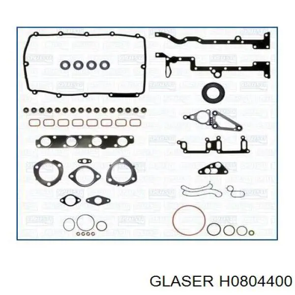 H0804400 Glaser прокладка головки блока цилиндров (гбц левая)